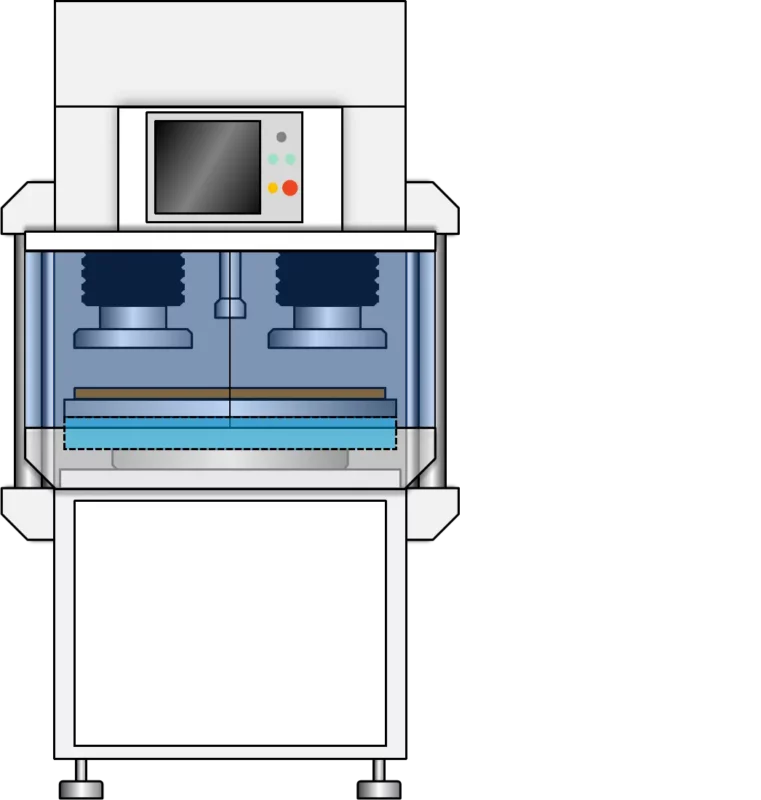 Wafer Lapping and CMP Polishing Machine Front View